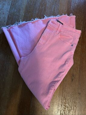 Wild fable high waisted extreme flare pink denim jeans